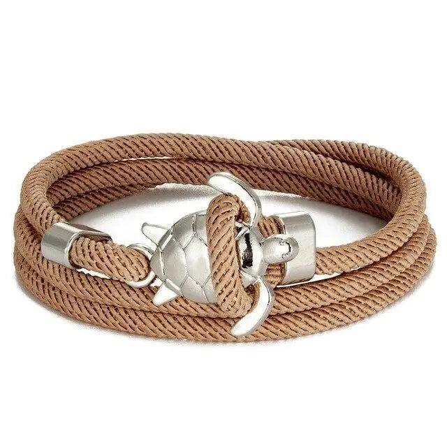 Handmade Sea Turtle Leather Bracelet