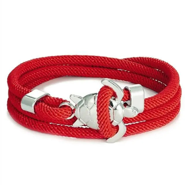 Handmade Sea Turtle Leather Bracelet