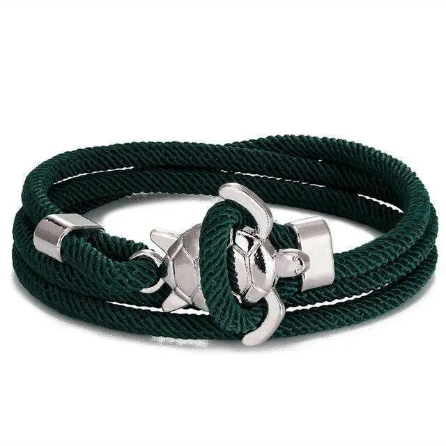 Handmade Sea Turtle Leather Bracelet
