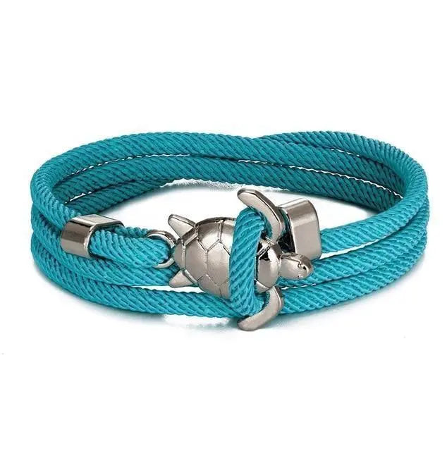 Handmade Sea Turtle Leather Bracelet