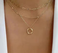 Classic Gold Necklace with Pendant