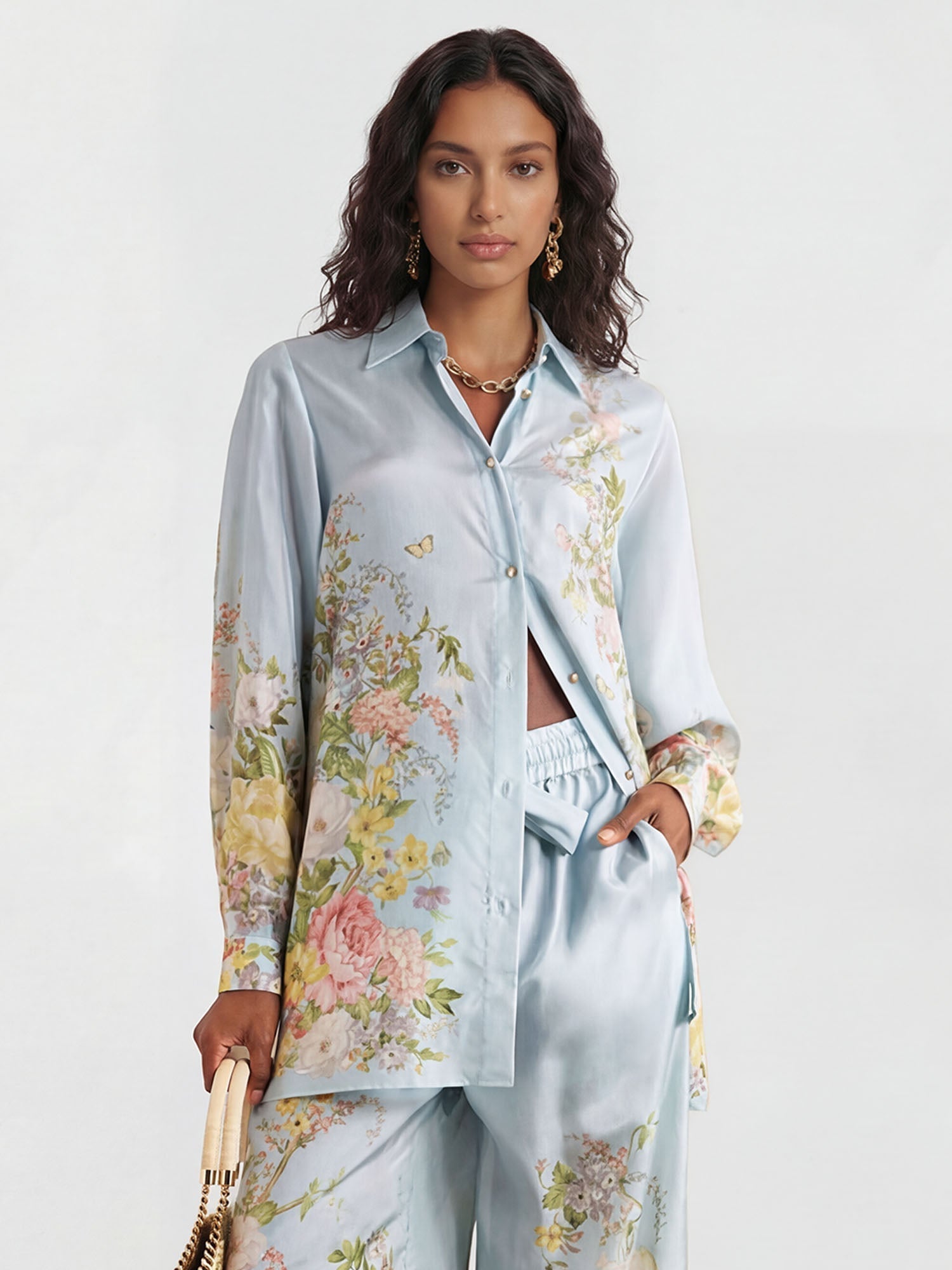 Large Floral Pastel Shirt